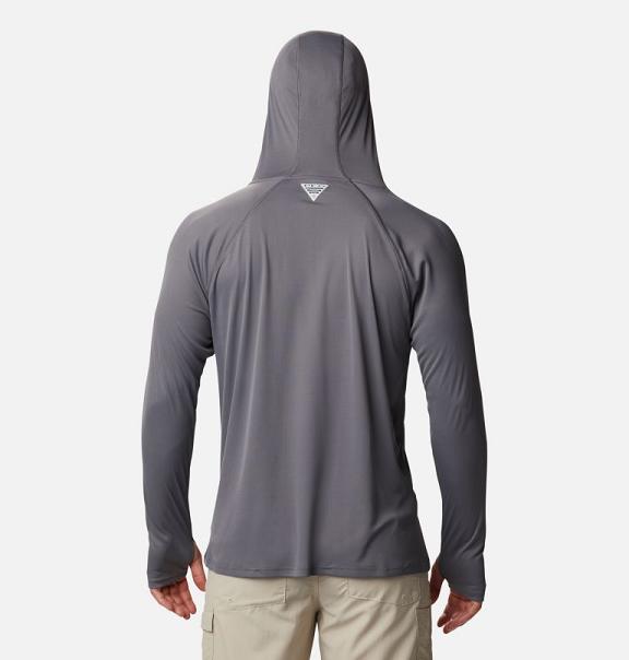 Columbia PFG Respool Hoodies Grey For Men's NZ36945 New Zealand